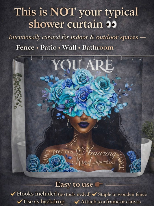 Crowned in Bloom — Multi-Use Statement Panel (Indoor & Outdoor)