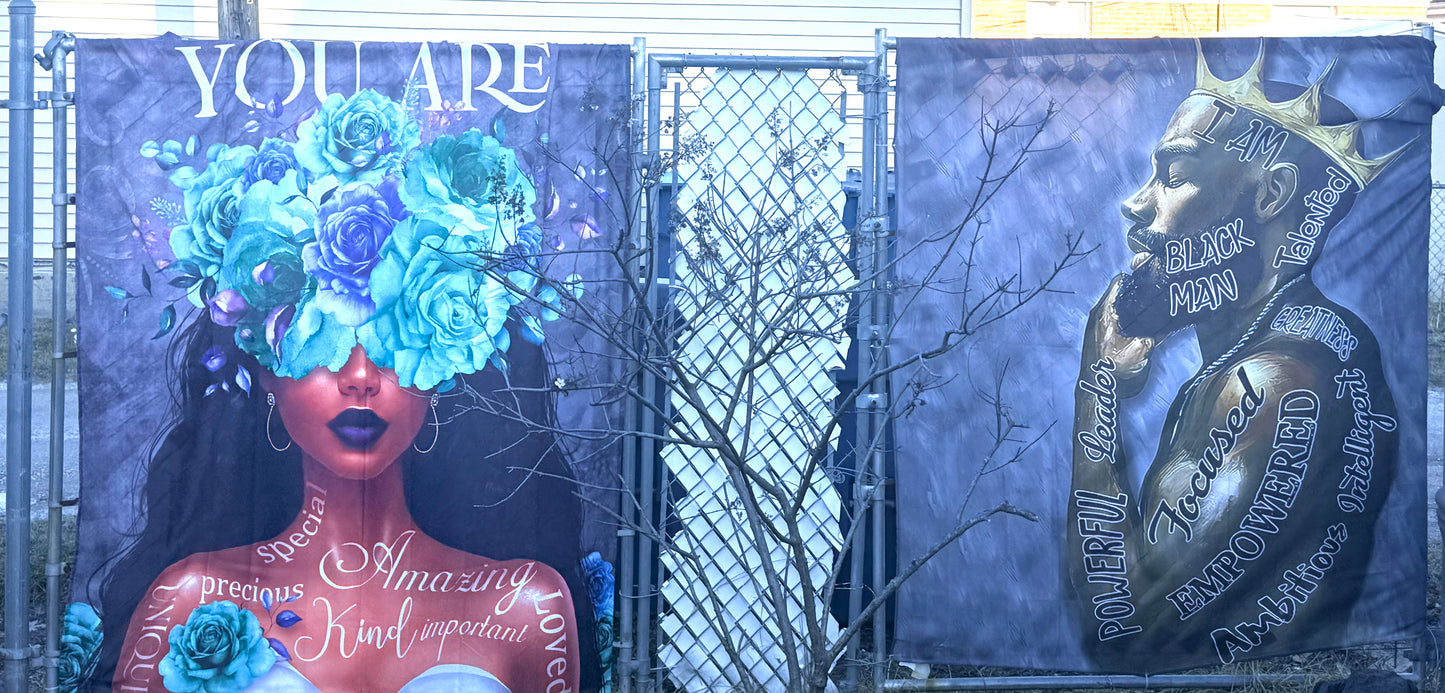 I Am Powerful  —  Multi-Use Statement Panel (Indoor & Outdoor)