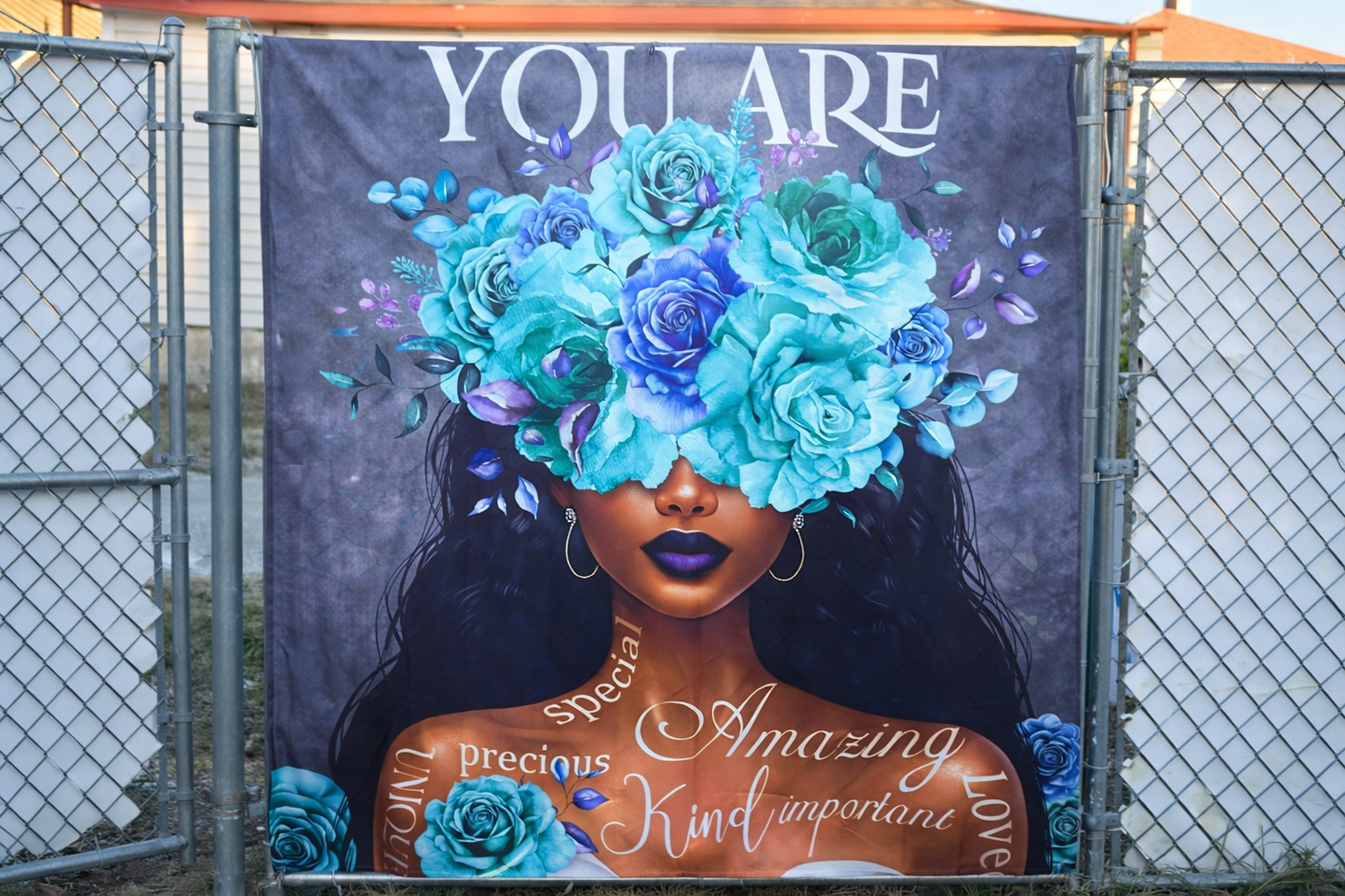 Crowned in Bloom — Multi-Use Statement Panel (Indoor & Outdoor)